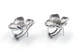 Vintage Flower Diamond Earrings, SOLD