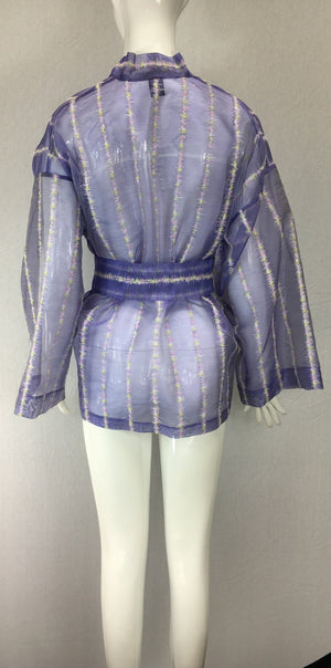 Janet Deleuse Silk Organza Sheer Kimono, SALE