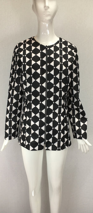 Janet Deleuse Designer Mod Tech Knit Jacket, SOLD