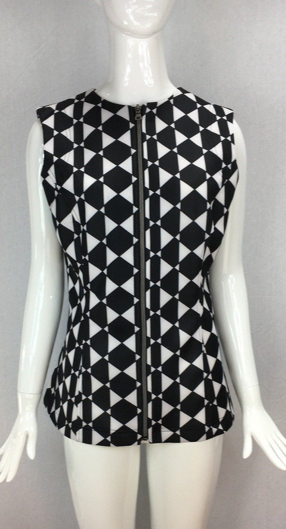 Janet Deleuse Designer Mod Tech Knit Vest