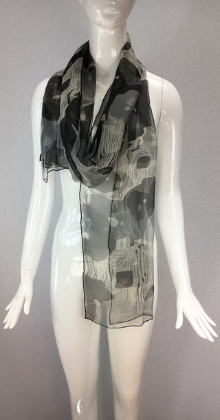 Janet Deleuse Designer Silk Scarf, SOLD