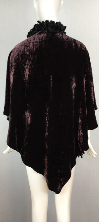 Janet Deleuse Designer Velvet Wrap, SOLD