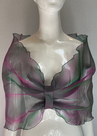 Janet Deleuse Designer Organza Wrap, SOLD