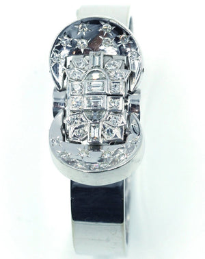 Vintage Rubros Diamond Deco Style Swiss Watch, SOLD