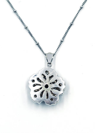 Vintage Diamond Flower Pendant Necklace, SALE, SOLD