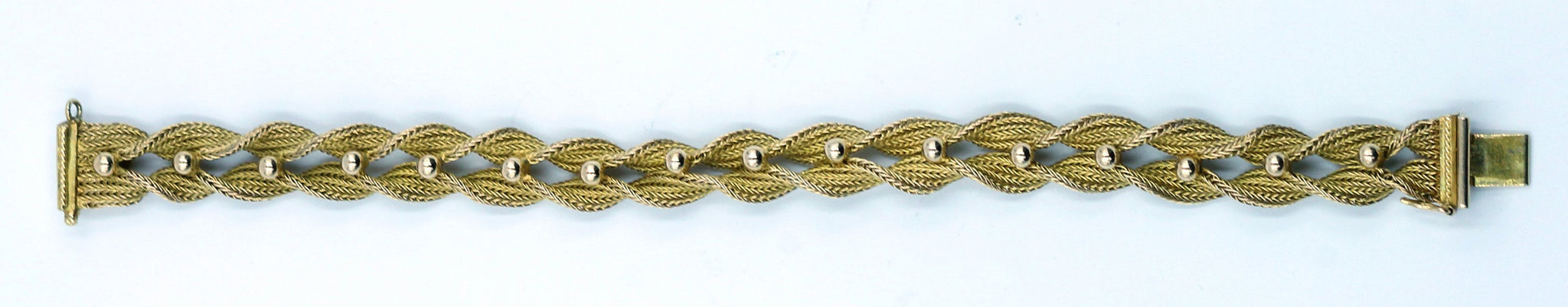 Vintage 18k Woven Gold Bracelet, SOLD
