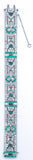 Vintage Deco Diamond and Emerald Bracelet, SOLD
