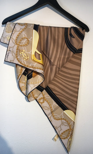 Pre-Owned  Cartier Silk Scarf, SALE, SOLD