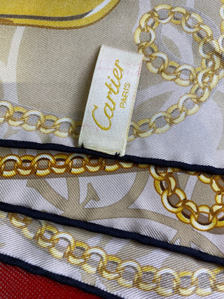 Pre-Owned  Cartier Silk Scarf, SALE, SOLD