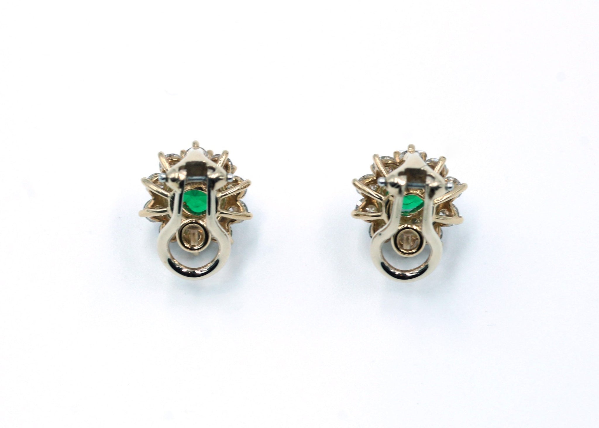 Vintage Tiffany Emerald and Diamond Earrings, SOLD