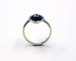 Vintage Onyx and Diamond Ring, SOLD