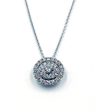 Diamond Halo Pendant, SOLD