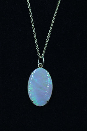 Vintage Opal Pendant on New Chain, SALE, SOLD