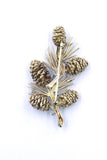 Vintage Pine Cone Diamond Brooch, SOLD