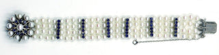 Vintage Pearl and Sapphire Bracelet, SOLD