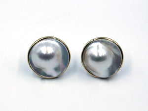 Vintage Mabe Pearl Earrings,  SALE, SOLD