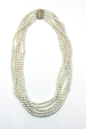 Vintage Multi-Strand Pearl Necklace, SUPER SALE, SOLD