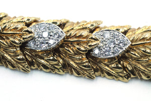 Vintage 18K Gold Diamond Bracelet, SOLD