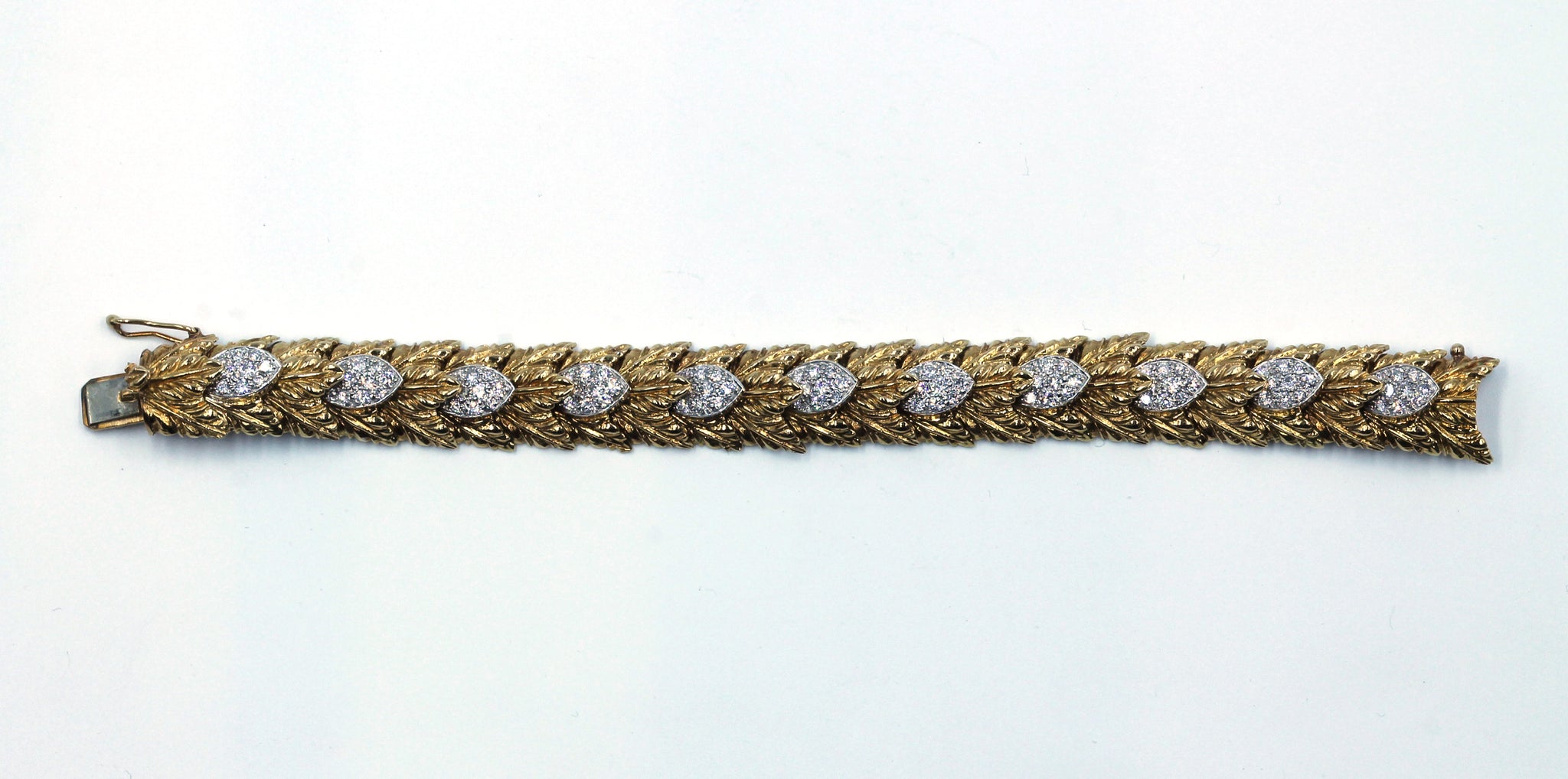 Vintage 18K Gold Diamond Bracelet, SOLD