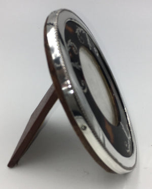 Vintage Sterling Silver and Faux Tortoise Shell Frame, SUPER SALE, SOLD