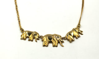 Vintage 18k Elephant Necklace, SOLD