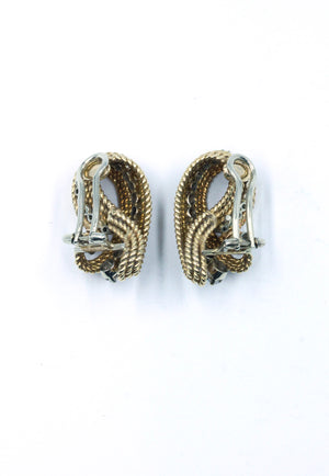 Vintage Diamond Clip Earrings, SOLD
