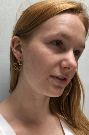 Janet Deleuse Designer Yellow Sapphire Earrings, SOLD