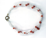 Janet Deleuse Coral and Pearl Bracelet, SOLD