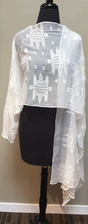 Janet Deleuse Designer Silk Wrap, SOLD