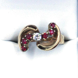 Vintage Ruby and Diamond Ring, SOLD