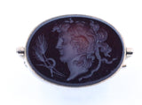 Vintage Carved Cameo Swivel Pendant, SOLD