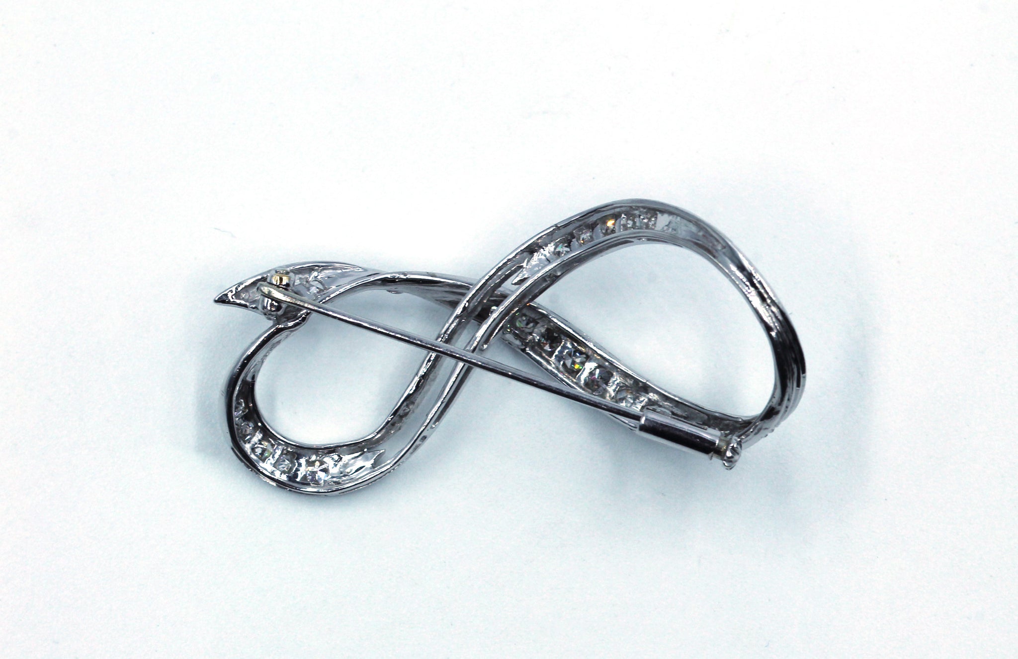 Vintage Diamond Infinity Pin, SOLD