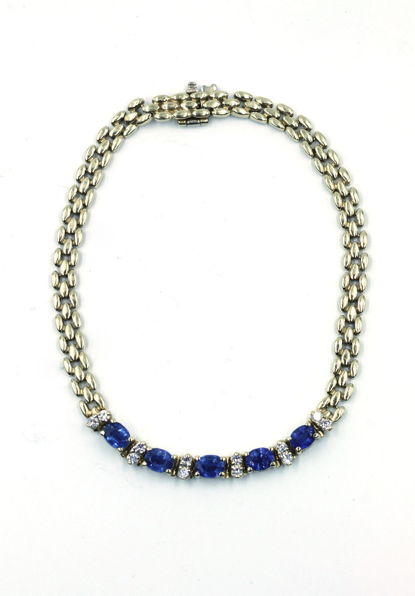 Vintage Sapphire and Diamond Bracelet, SOLD