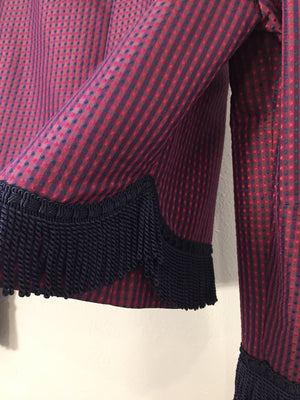 Janet Deleuse Designer Silk Fringed Jacket, SOLD