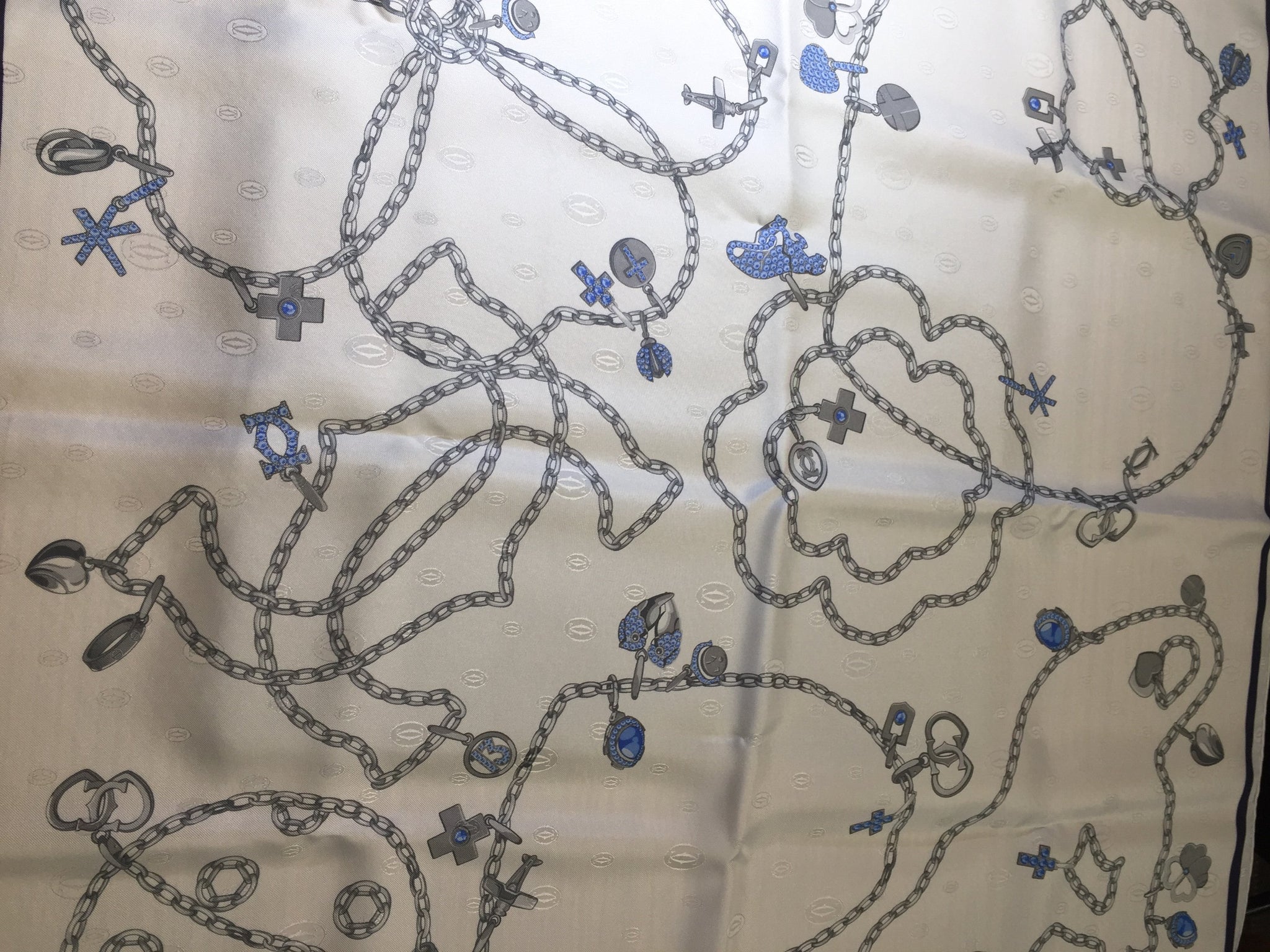 Pre-Owned  Cartier Silk Scarf, SALE, SOLD