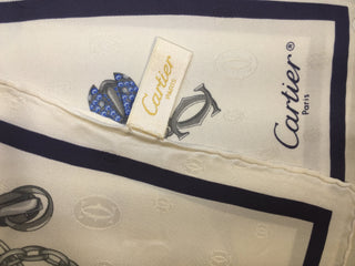 Pre-Owned  Cartier Silk Scarf, SALE, SOLD