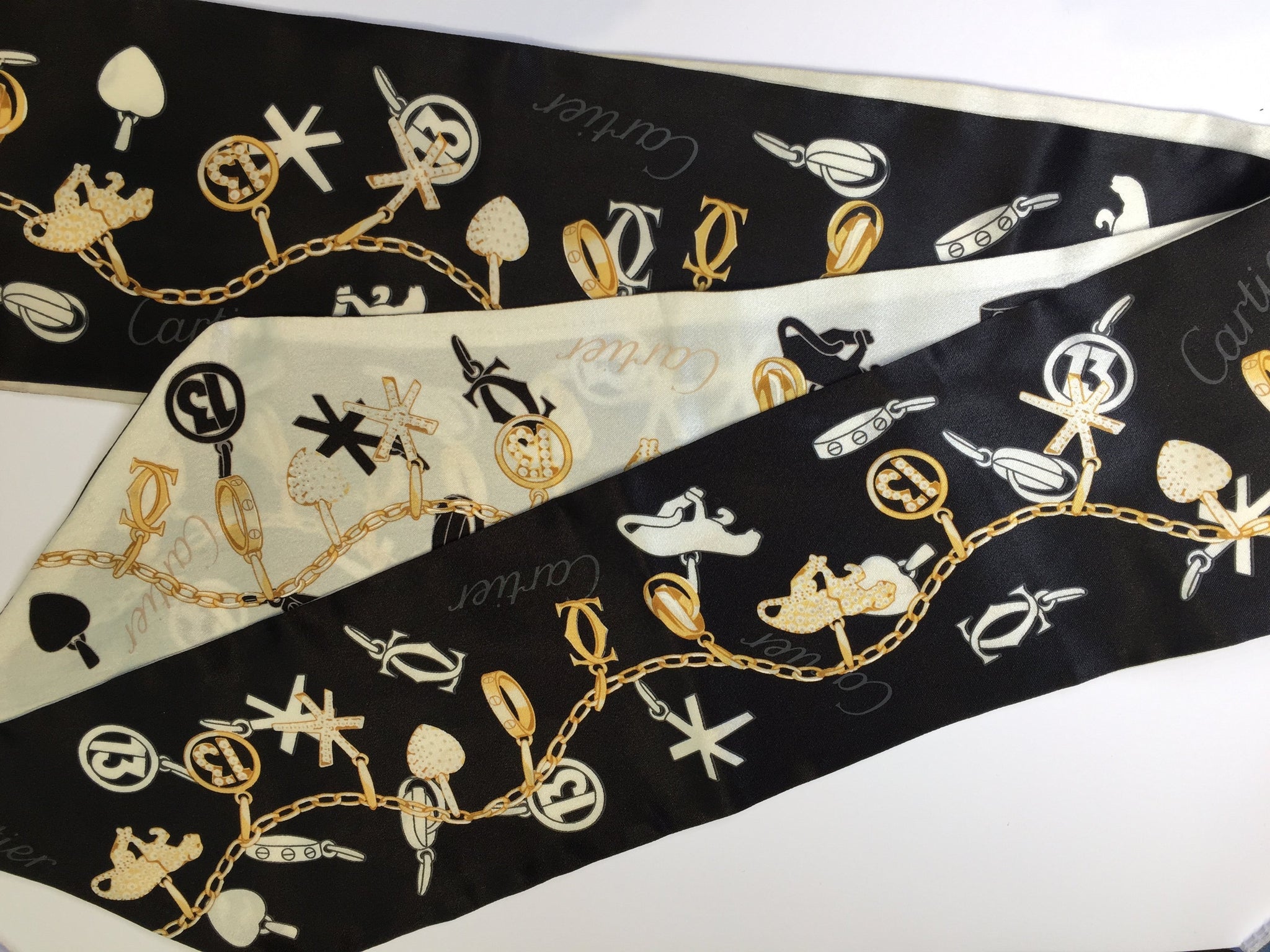 Pre-Owned  Cartier Silk Scarf, SOLD