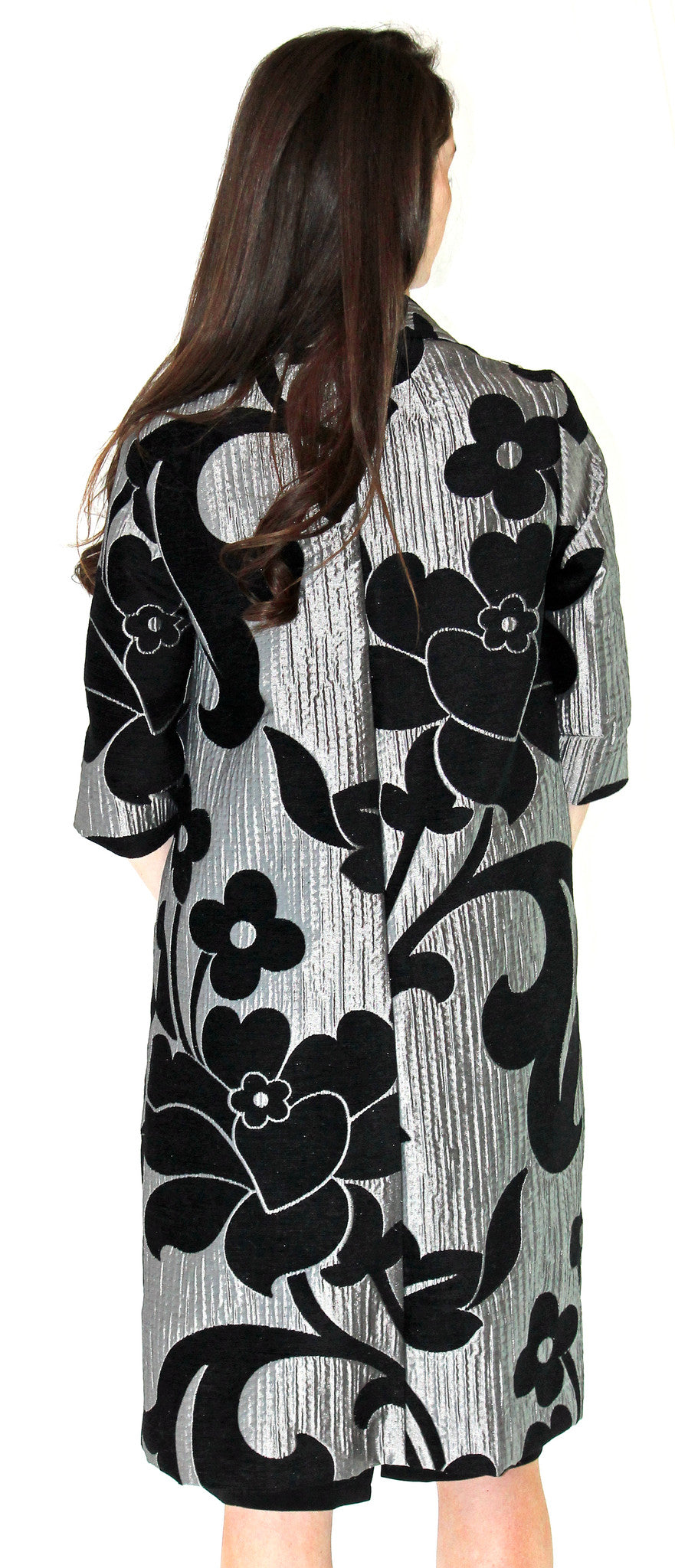 Janet Deleuse Designer Silk Brocade Coat, SALE!