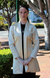 Janet Deleuse Designer Silk Satin Coat, SALE!