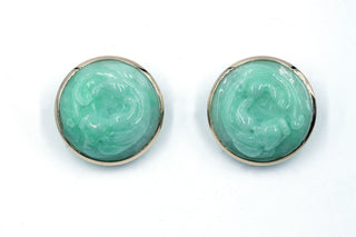 Vintage Gump's Jade Earrings, SOLD