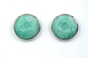 Vintage Gump's Jade Earrings, SOLD