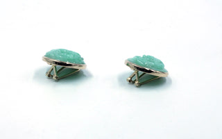 Vintage Gump's Jade Earrings, SOLD