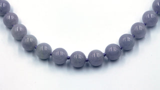 Vintage Lavender Jade Bead Necklace, SOLD