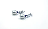 Vintage Assael Diamond, Pearl and Sapphire Earrings, SOLD