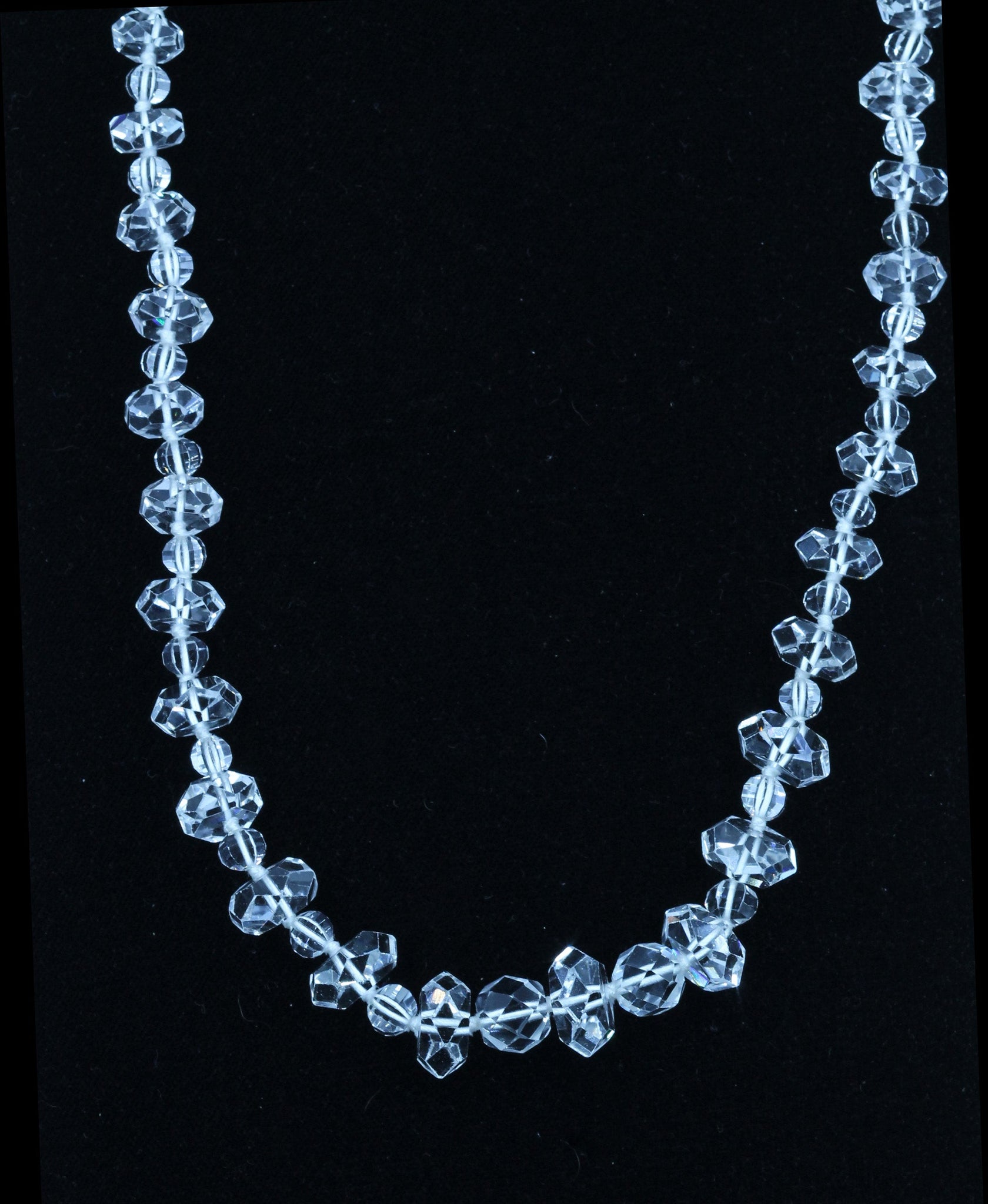 Vintage Faceted Quartz Bead Necklace, SALE, SOLD
