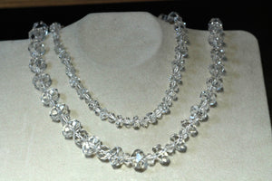 Vintage Faceted Quartz Bead Necklace, SALE, SOLD