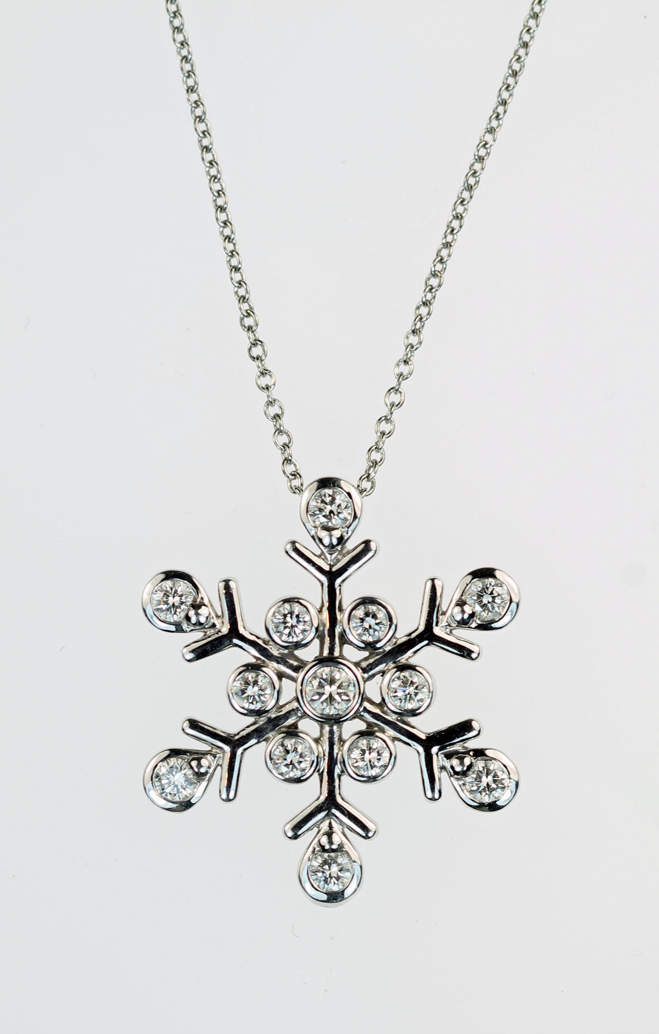 Vintage Tiffany Snowflake Diamond Pendant, SOLD