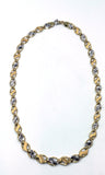 Vintage White and Yellow Gold Chain Necklace, SOLD