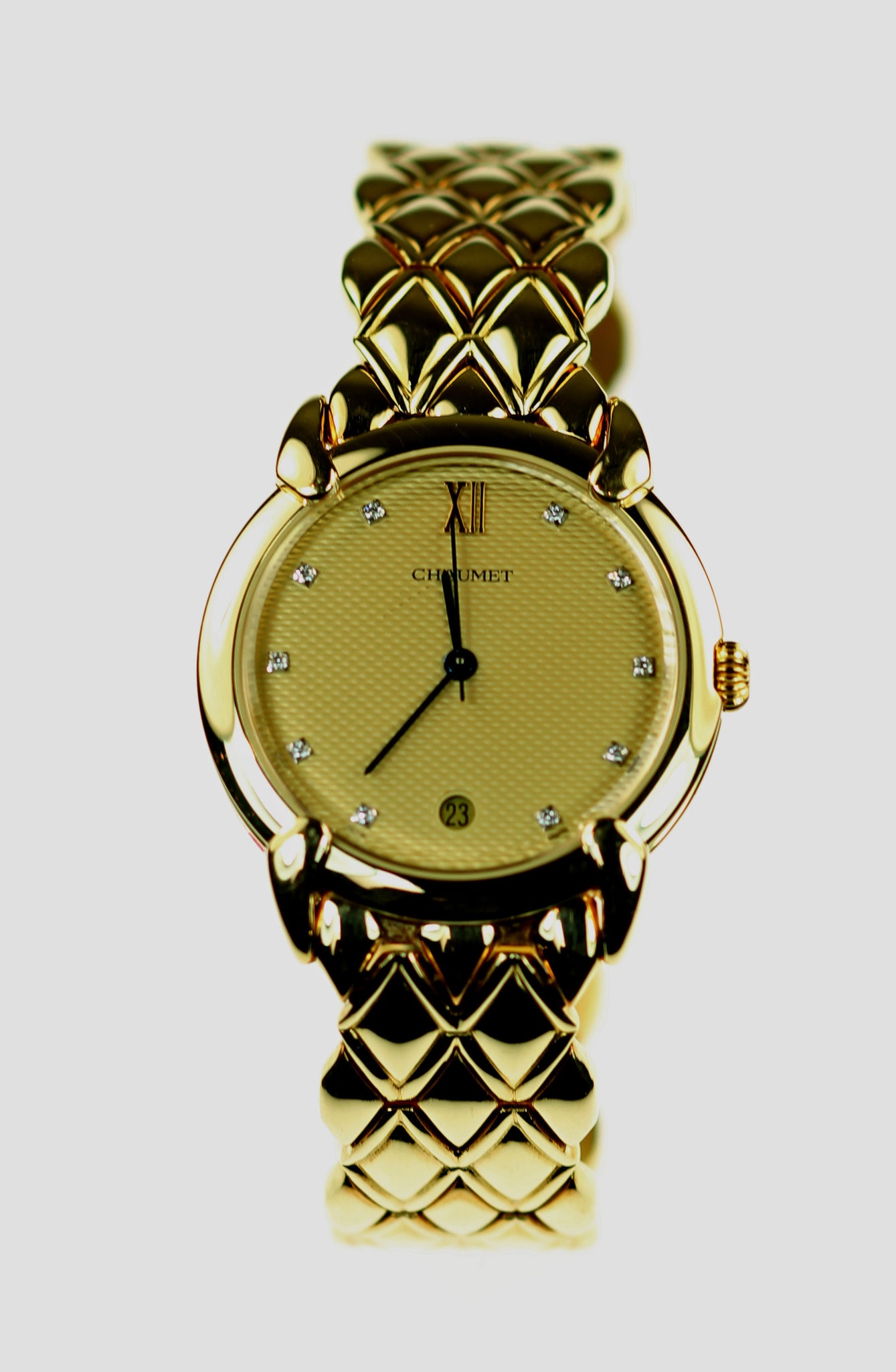 18K Gold Diamond Chaumet Watch, SALE, SOLD