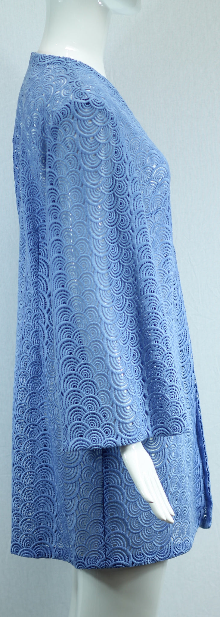 Janet Deleuse Couture Blue Lace Coat,SALE, SOLD